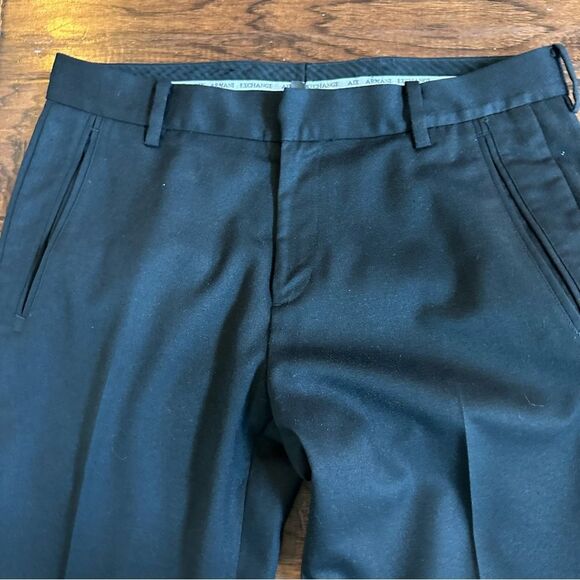 Armani Exchange Black Chino Pants - Work Career - Men Size 30R - Picture 2 of 6